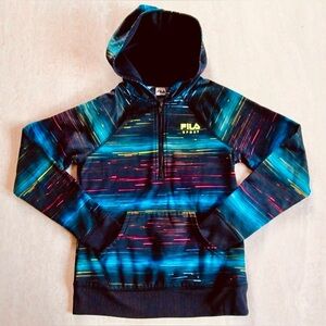 Fila Sport Black and Multicolor Hoodie